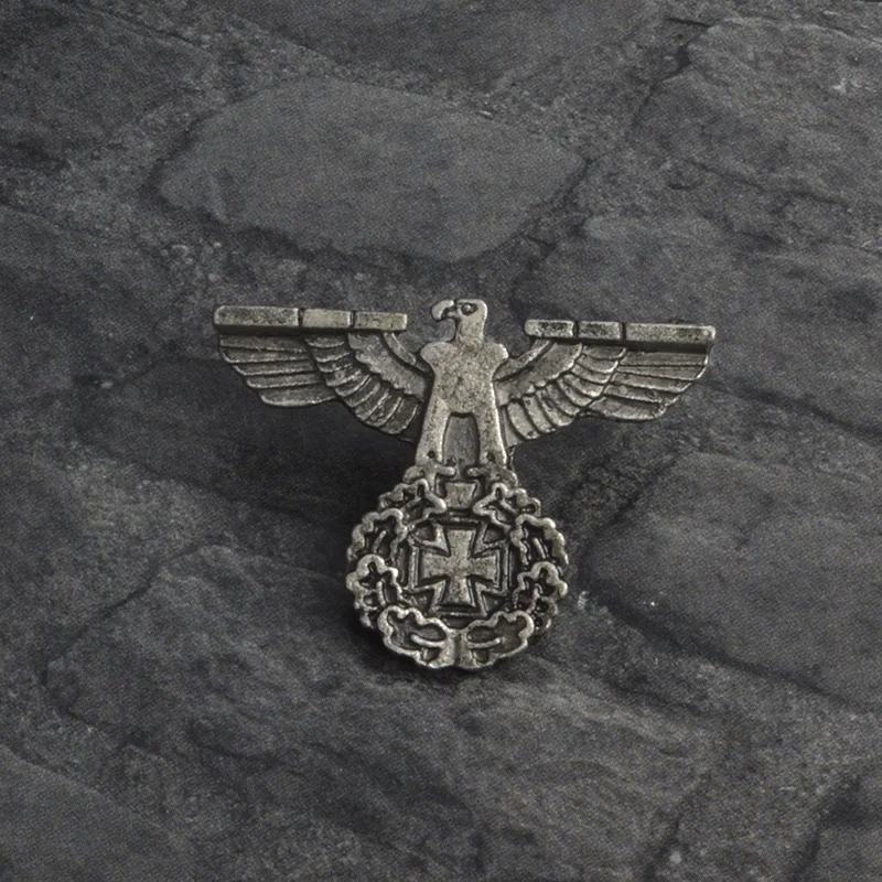 Немецкая брошь Орел, металлический значок WW2, немецкая ветеранская ассоциация, кепка, брошь с орлом и булавкой, нагрудная булавка, значок, мужская бижутерия, подарок