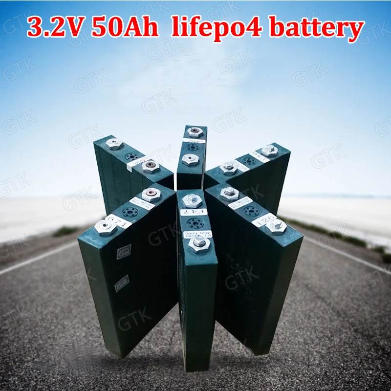 1 шт. 3 2 v 50ah lifepo4 cells 60ah Аккумуляторная батарея для diy solar 12v ebike EV транспортные