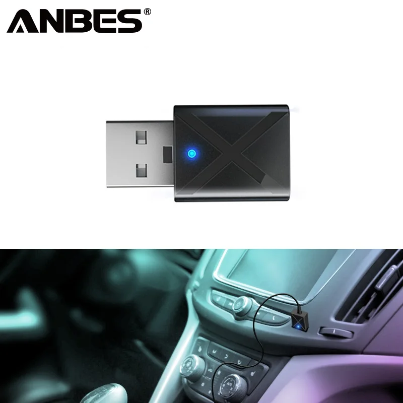 

Car Bluetooth 5.0 Audio Receiver Transmitter Car Mini 3.5mm AUX Stereo Bluetooth Transmitter For TV PC Wireless Adapter For Car