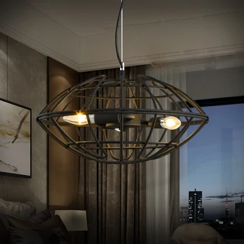 

2018 Luminaria Lamparas Loft Retro Industrial Wind Cage Pendant Lights Couture Bar Cafe Bed Room Restaurant Decor Lamp Fixtures