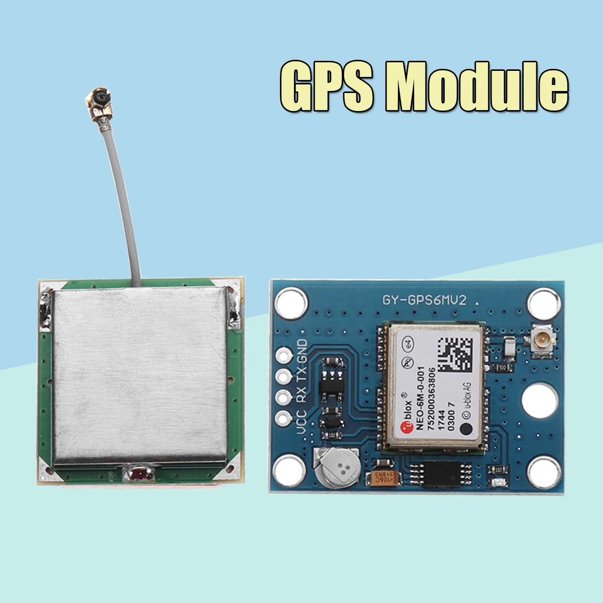 

GY-NEO6MV2 New NEO-6M GPS Module NEO6MV2 with Flight Control EEPROM MWC APM2.5 Large Antenna