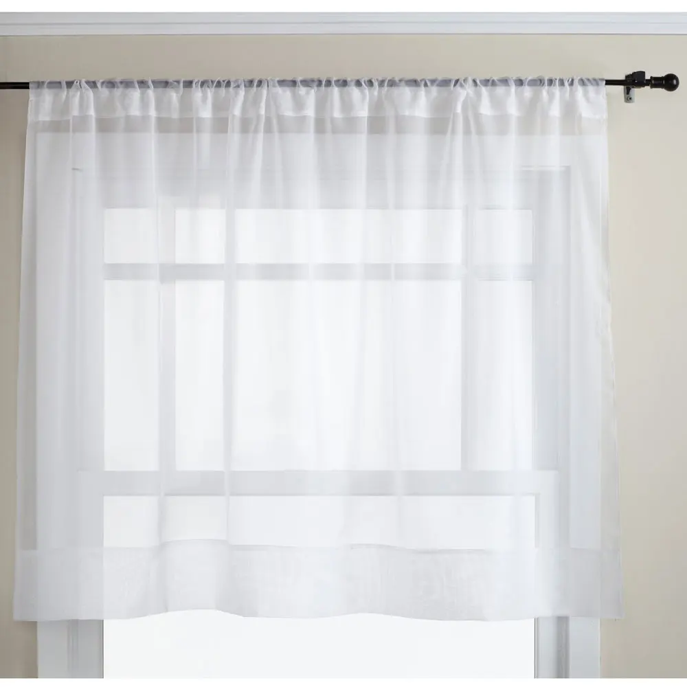 Кухонная занавеска s Valances стержень Карманный декоративный элегантный белый Кафе