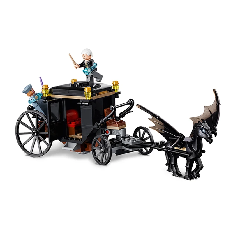 

In stock Harri Movie Potter 148pcs The Grindelwald's Escape Model Compatible with Legoings Set Building Blocks Kids Toys