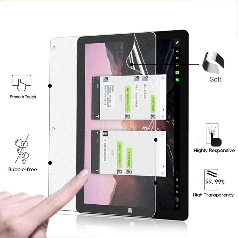 

High Clear Glossy screen protector film For Chuwi Vi10 Plus Hi10 Plus 10.8" tablet ANti-Scratched HD lcd screen protective films