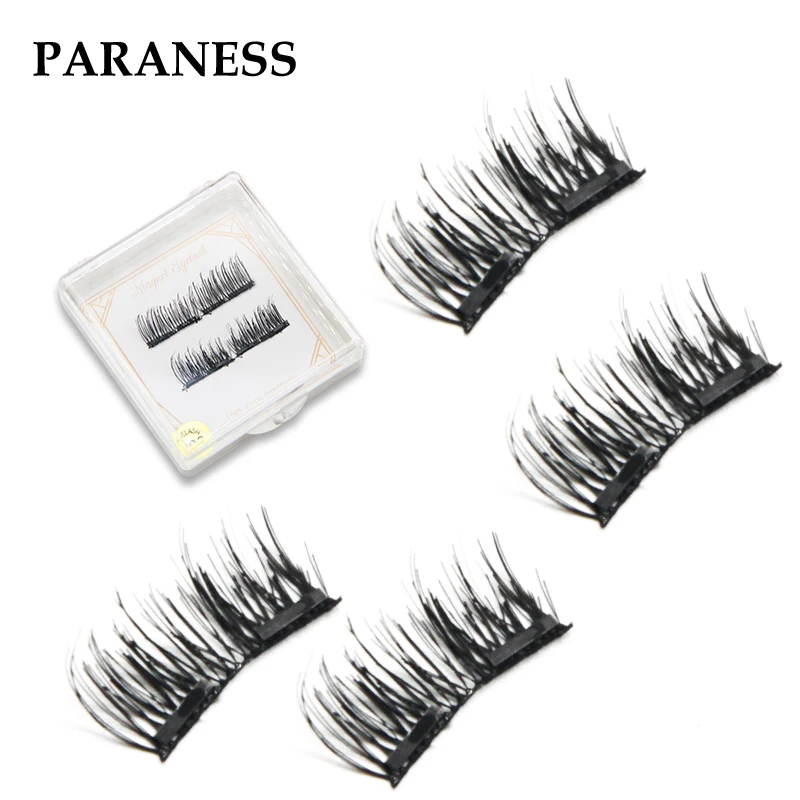 

2 Magnet 3D Reusable False Eyelashes Magnetic lashes eyelash Magnetic Eye Lashes Eyelashes on magnets 0.07 eyelash extensions