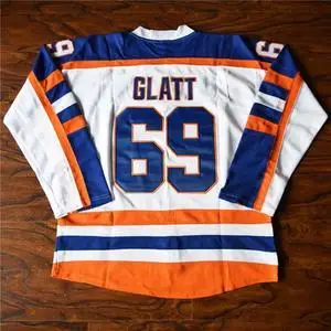 Custom Design DIY Ice Hockey Jersey Doug Glatt Goon #69 Halifax Highlanders Replica Movie Sweater Men Women Youth Kid White Navy