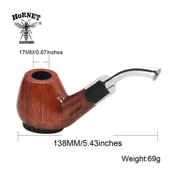 

Hard Base Nature Wooden Tobacco Pipe Wooden Smoking Pipe Wood + 7 kinds Smoking Accessories