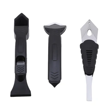 

3 In 1 Multifunction Sealant Angle Scraper Silicone Grout Caulk Tool Kit Set Blind Angle Scraper Window Corner Cleaning Tools