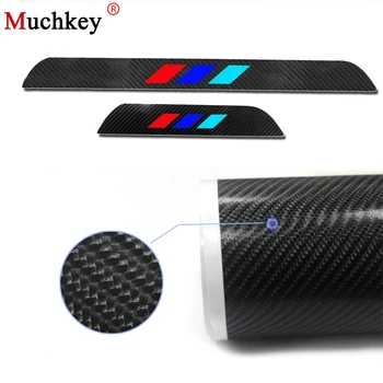 

4D Carbon Fiber Car Door Sill Sticker Cover Scuff Plate For BMW 5 Series GT 5GT F07 528i 535i 550i 2010 to 2015 Car Styling 4Pcs