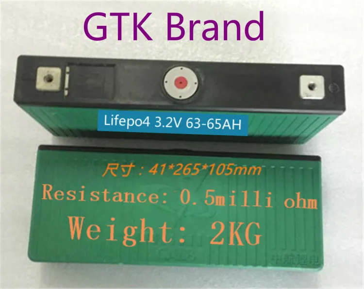 8pcs Lifepo4 3.2V 65AH battery Electric car high power inverter energy