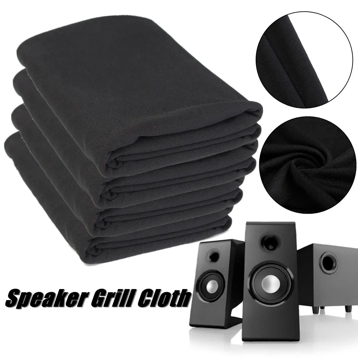 

New Speaker Dust Cover Case Black Silver Beige Brown Blue White Speaker Dust Proof Cloth Grill Filter Fabric Mesh