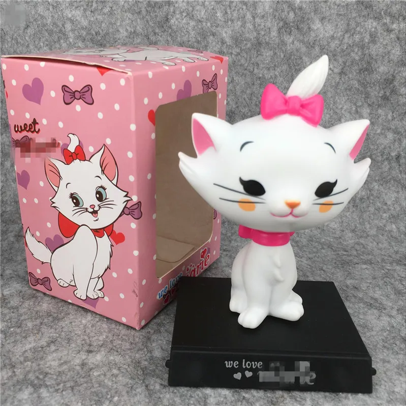 

1pcs 14CM Marie Cat Anime Action Figure Model PVC Cartoon Figures collection Toys New Unisex XMAS Gifts