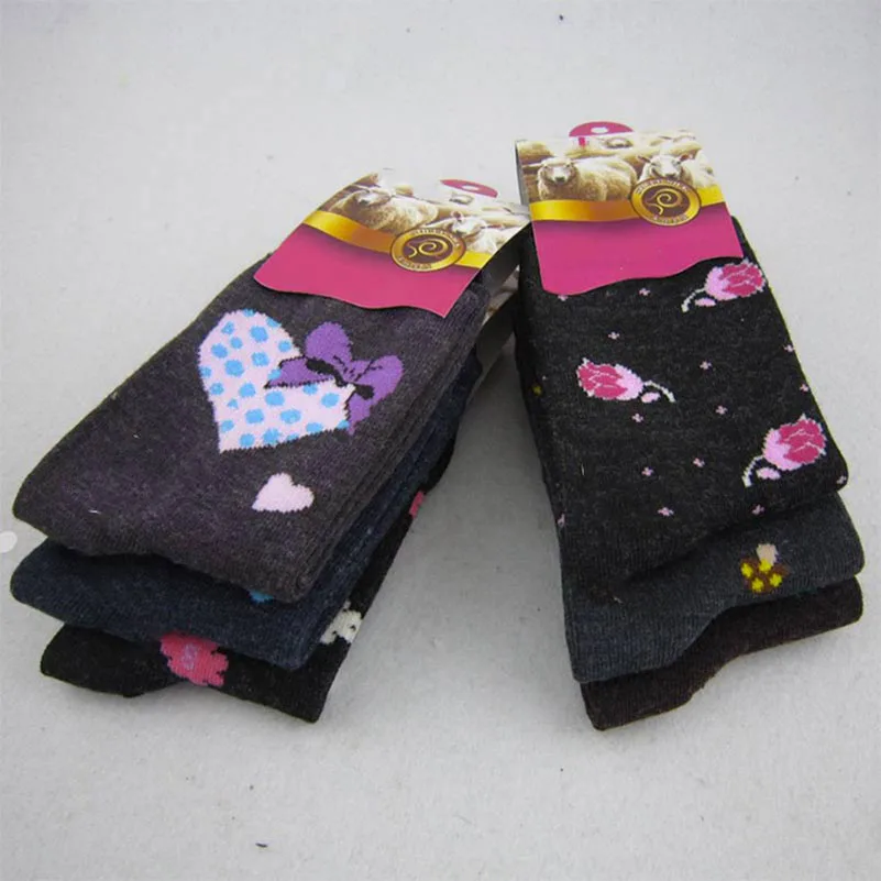 LKWDer 12 шт. = 6 пар для женщин шерсть носки по цене изготовителя мягкий теплый Практичный Прочный женский носки для девочек высокое качество