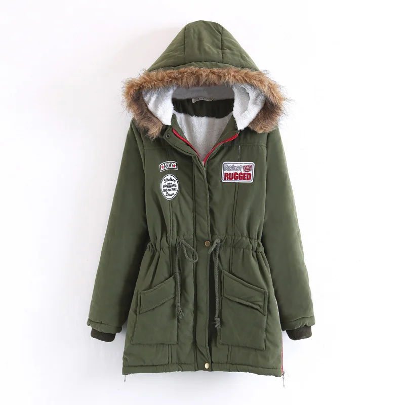 Winter Coat Women 2018 New Parka Casual Outwear Hooded Thickening Cotton Coat Winter Jacket Women Faux Fur Clothes Outwear