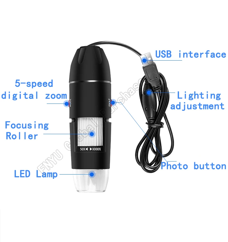 1000X Высокое разрешение электронный Микроскоп USB Цифровой Мобильный телефон основная плата Промышленная плата обслуживание Лупа