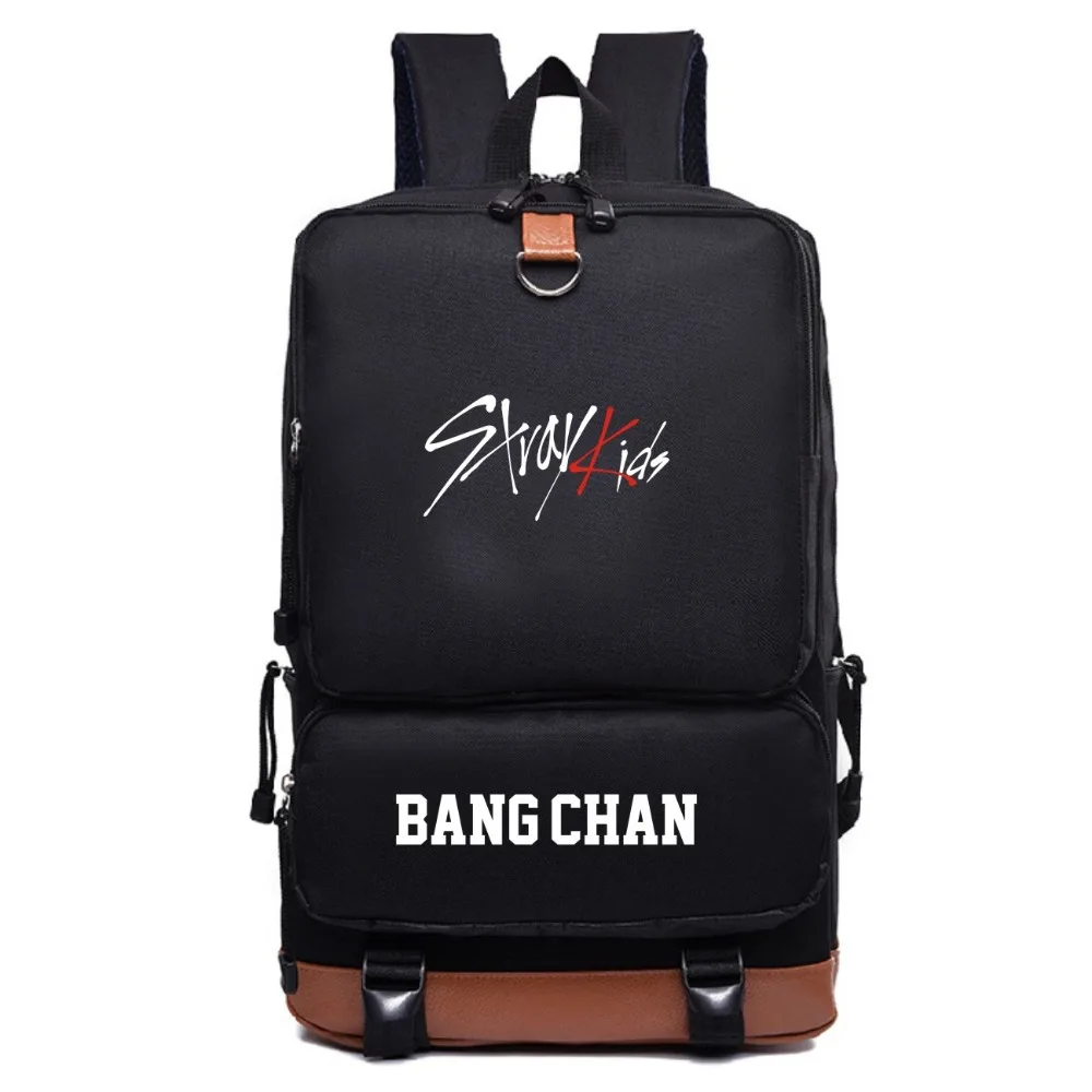 Защищает Детские Bang Chan Hyun Jin рюкзак печать холст школьные сумки для путешествий