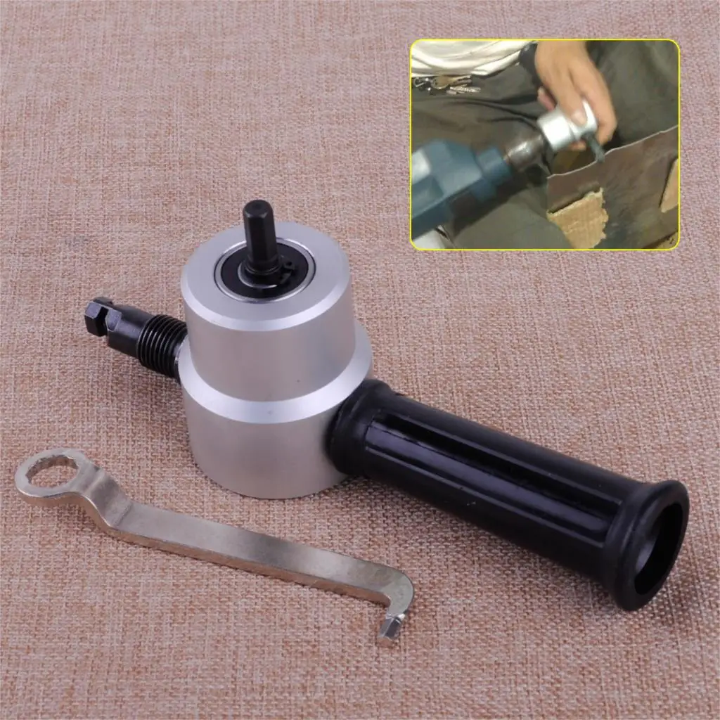 

LETAOSK Sheet Metal Cutting Double Head Drill Ultimate Multipurpose Nibbler Saw Tool Cutter