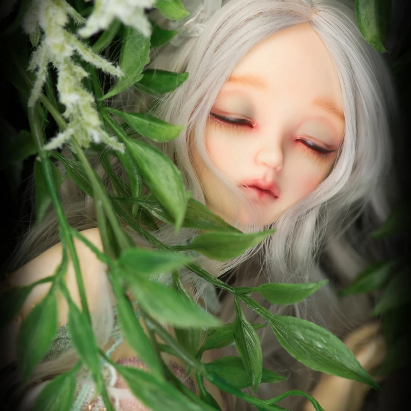 Newest Arrival 1/4 Bjd Doll Fashion Eva Silicone Resin Close Eyes With Makeup For Baby Girl Birthday Christmas Gift Present Newest Arrival 1/4 Bjd Doll Fashion Eva Silicone Resin Close Eyes With Makeup For Baby Girl Birthday Christmas Gift Present