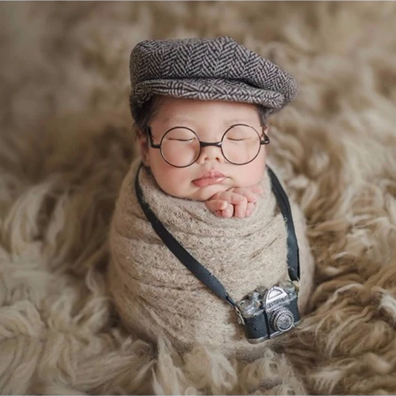 Newborn Photography Accessories Baby Diy Props Creation Gentlemen Camera Bebe Costume Boy Infant Mini Glasses For Dolls Studio Hats Caps Aliexpress