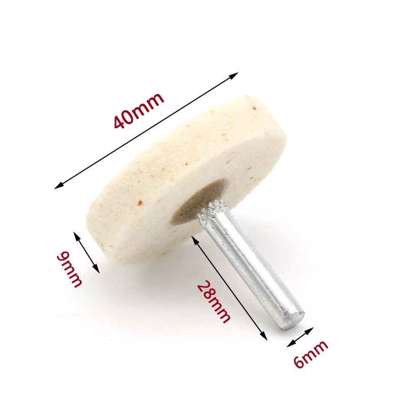 ZtDpLsd 1 шт. 6 мм хвостовик цилиндрической конической формы металлический Полировочный коврик шлифовальная насадка для полировки Аксессуары для инструментов шерстяная головка Нефритовая работа по дереву