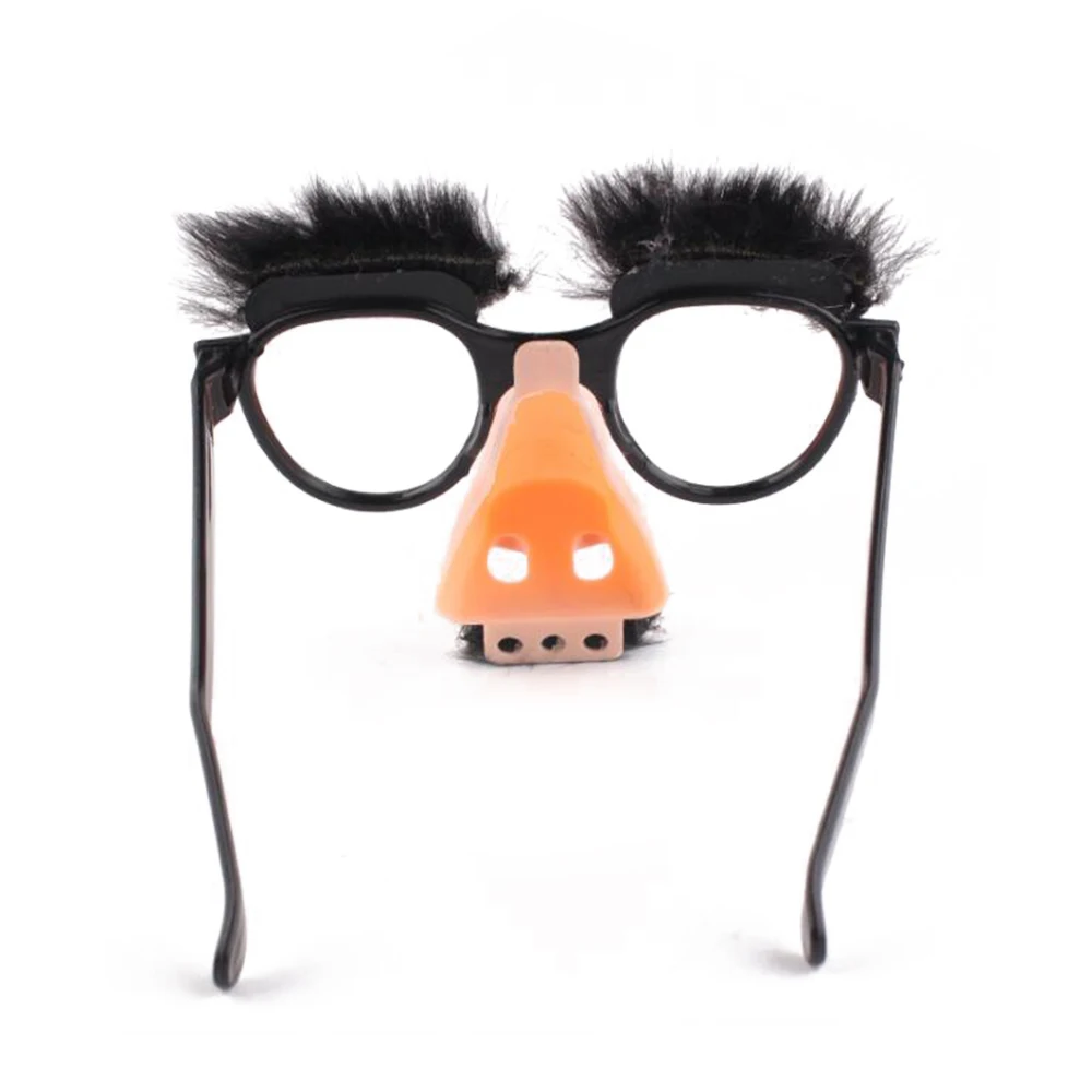 2 Dime Store Toy Plastic Mr Big Nose Joke Glasses 1960s Nos New MIP Hong Kong 