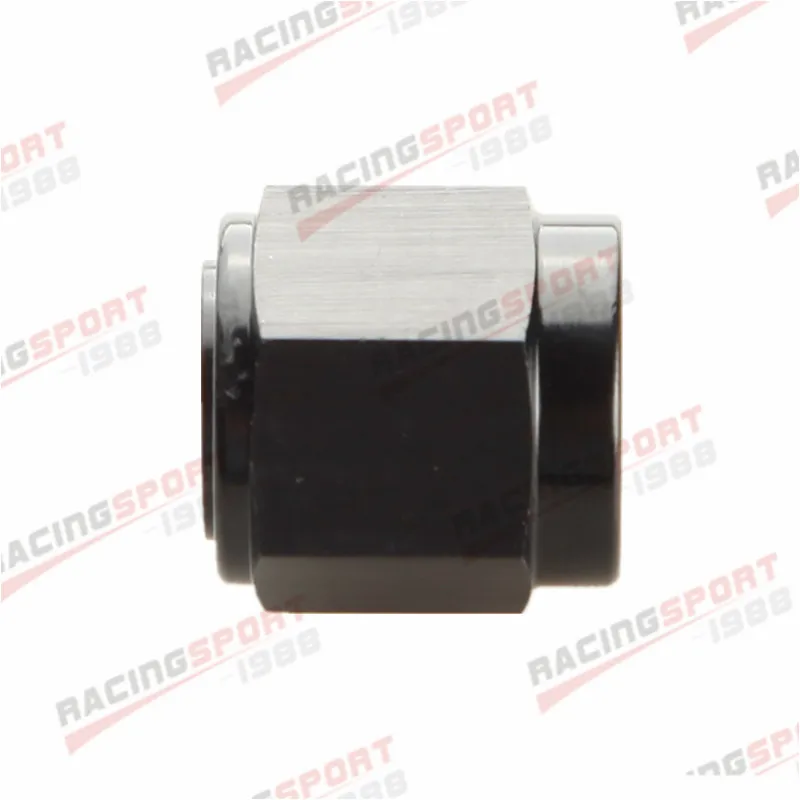

6AN -6AN AN6 AN-6 Flare Cap Caps Block Off Fitting Aluminum Black