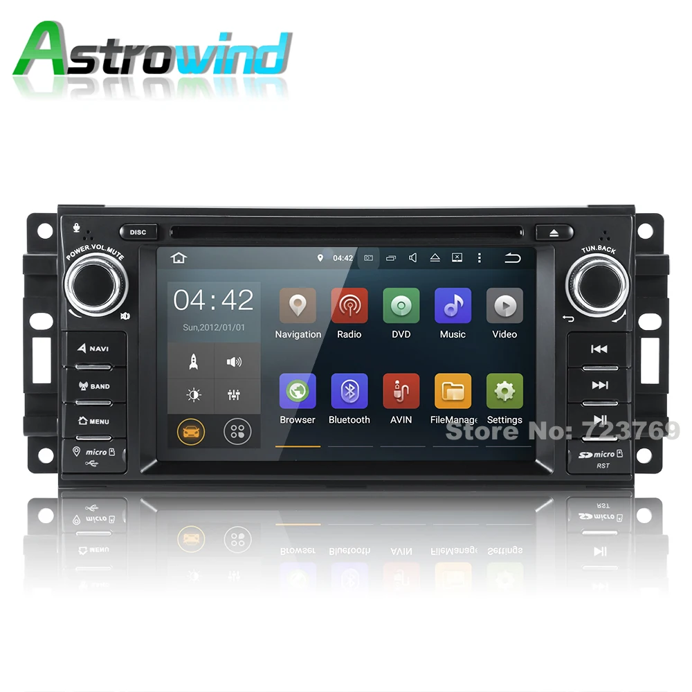 Best Android 7.1 System 2G RAM Car DVD Player GPS Navigation System Stereo Media Radio for Chrysler Sebring 300C Cirrus Dodge Jeep 31