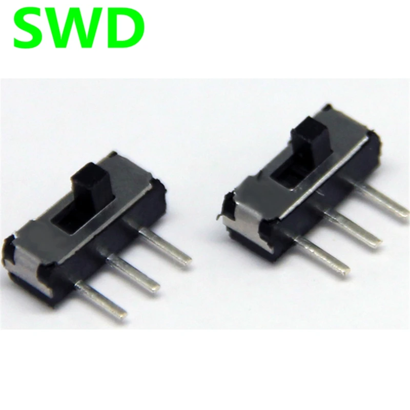 10pcs on off switch mini on off on 2p2t dpdt 3 pino dip