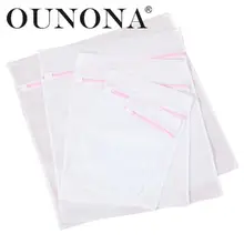 OUNONA 5 шт. утолщенная сумка для белья набор тонких сетчатых мешков для стирки одежды деликатные защитные сумки с молнией