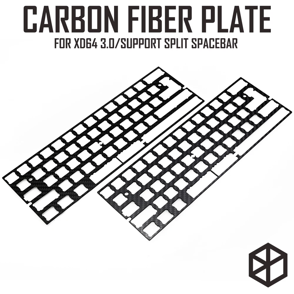 Suporte de Teclado Mecânico de Alumínio Suporte de Placa de Fibra de Carbono Split Spacer 3u Spacer Xd60 Xd64 3.0 V3.0 Gh60