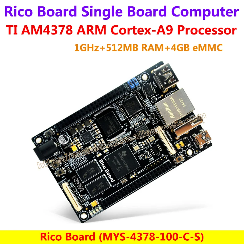 Rico Board AM4378 Development Board TI Cortex-A9 AM4378 Development Board(1GHz TI AM4378 Sitara ARM Processor,1G RAM,16MB Flash)