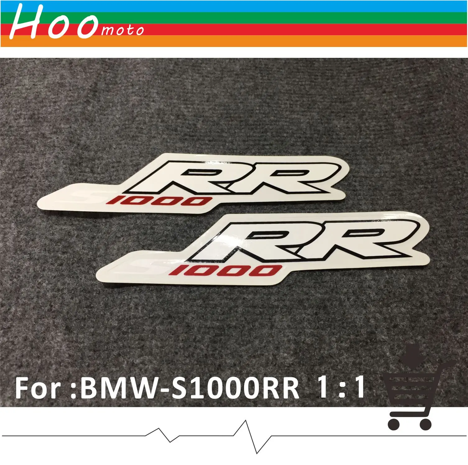 For BMW S 1000 RR (Pair) New S1000RR Logo Decals Stickers Motorcycle ...