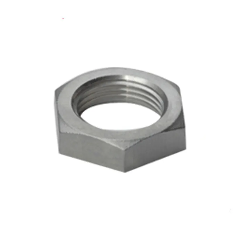 BSPT 1" DN25 Stainless Steel SS304 Lock Nut O-Ring Groove Hexagon Locking Nuts Pipe Fittings