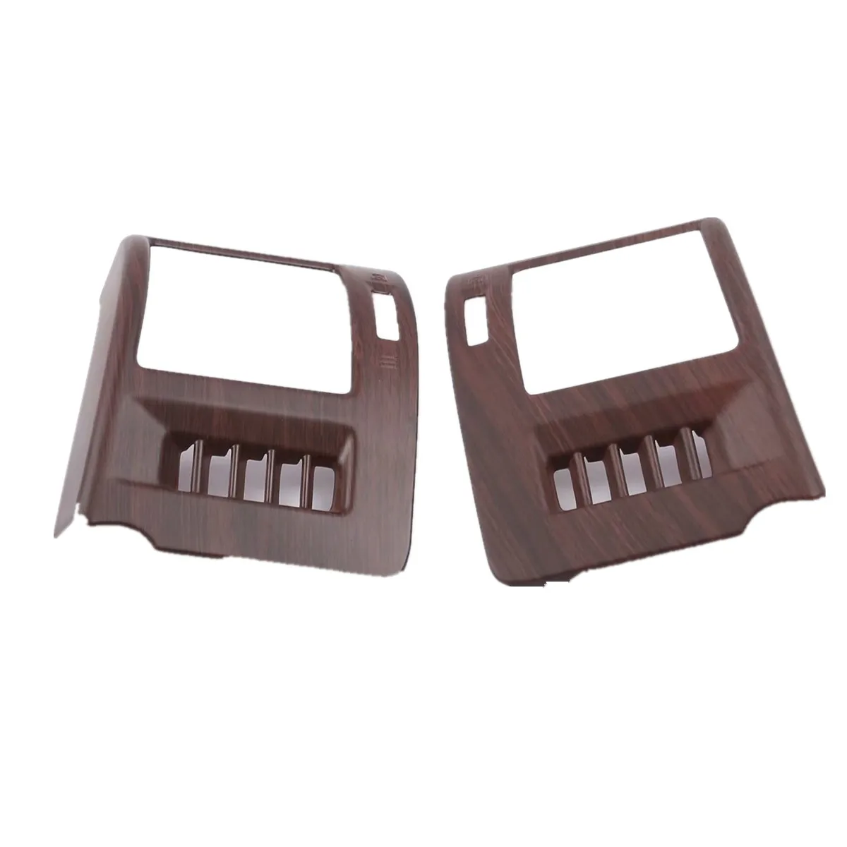 

2PCS ABS Chrome Air Condition Outlet Vent Frame Cover Trim for Toyota Land Cruiser Prado 150 2010 2011 2012 2013 2014-2017 2018