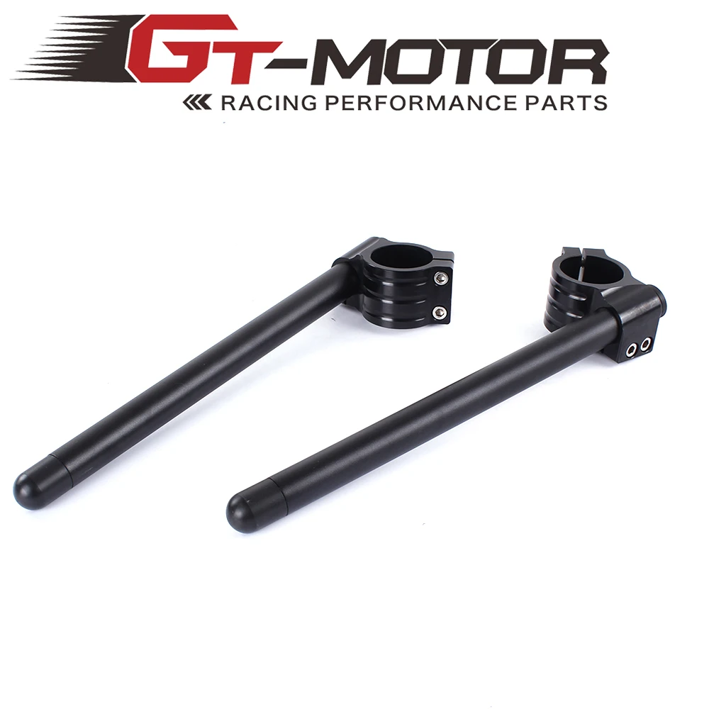 

Gt motor - CNC 43mm Riser Clip-Ons handlebars Lift handle bar Fork Tube Hand Bar FOR HONDA CBR600F4/F4I GSXR750/1100 YZF R6