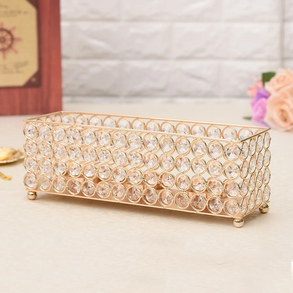 Rectangular Candle Holder Cube Stand Candle Candlestick Metal Base