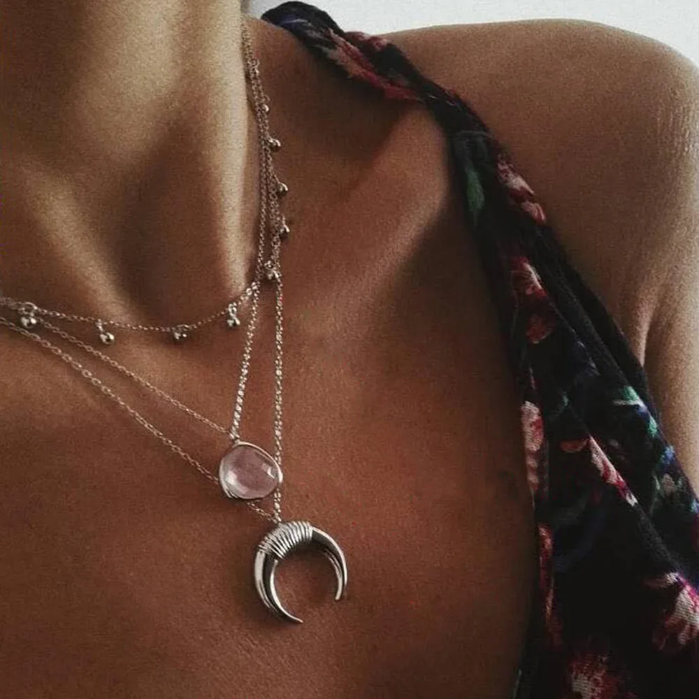 

Stylish Necklace Women Kolye Handmade Necklace Pendants Jewelry Gothic High Quality Choker Collares Collares De Moda 2019 L0515