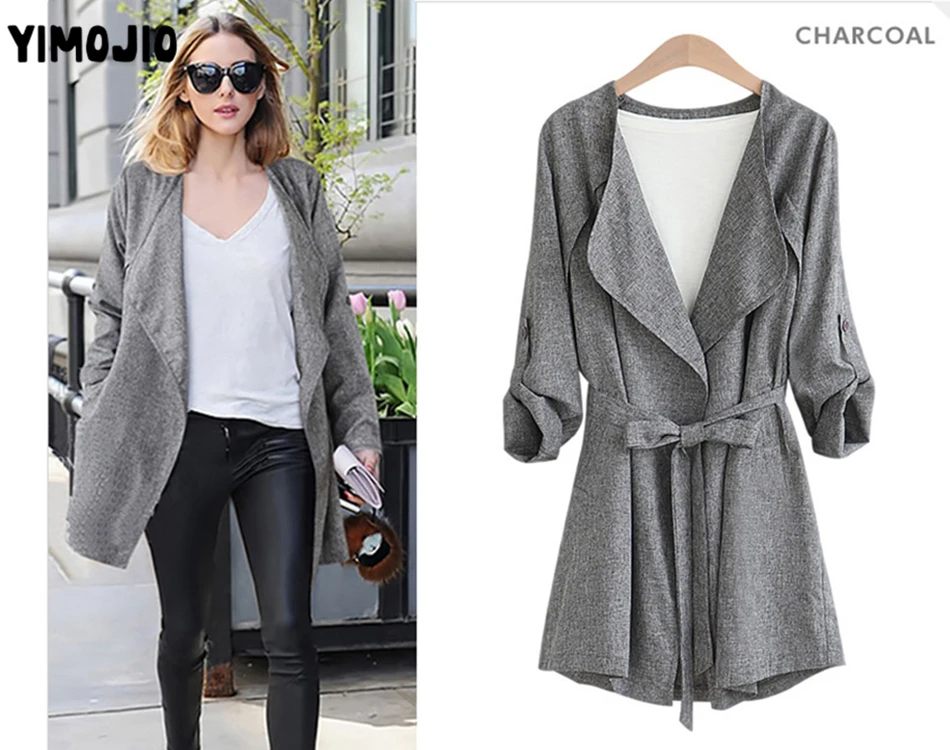 Trench coat Long Trench Spring coat women Casual Slim Trench coat for women Elegant Outside X-long Skirt coat Streetwear Sweet