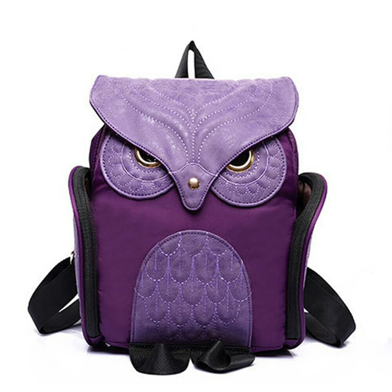 Модный рюкзак 3D Животные сумки сова рюкзак - Цвет: D