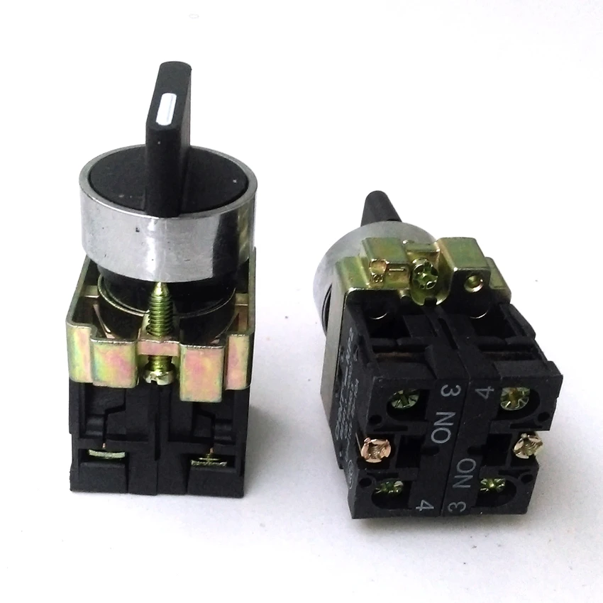 

2PCS/Lot CHINT NP2-BD33 3 Position Selector Push Button 2NO Selector Switch XB2-BD33