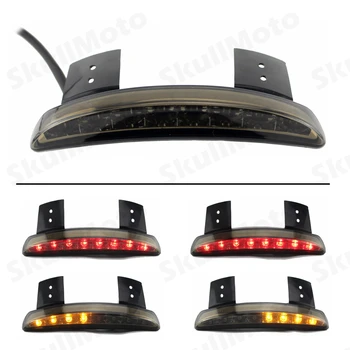 

Motorcycle Tail Light LED Rear Fender Edge Chopped Brake Turn Signal Light Smoke Lens For Harley Sportster XL 883 1200 2004-2013
