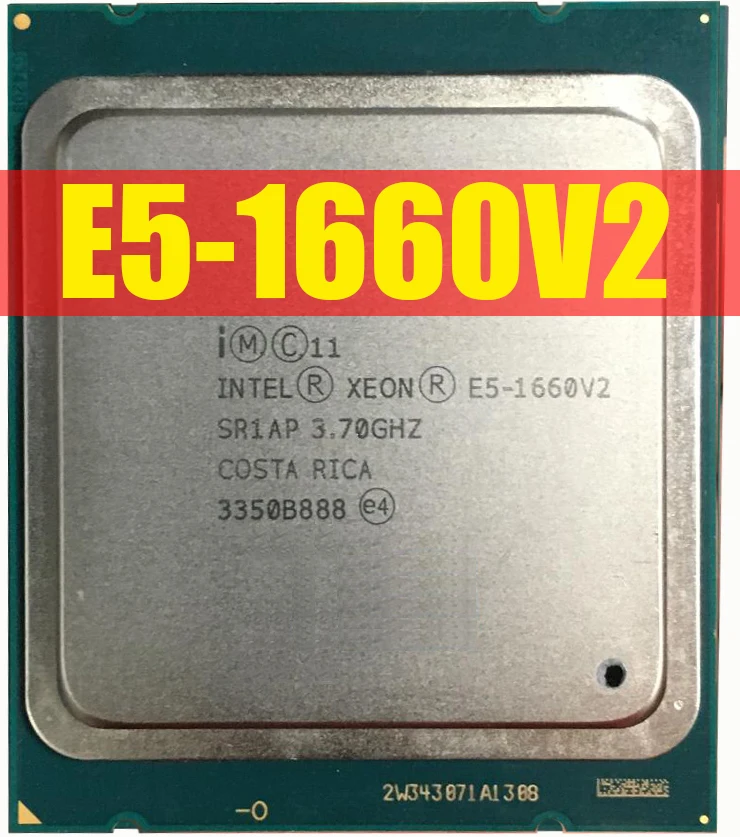 Процессор Intel Xeon E5 1660 V2 E5-1660 V2 Процессор LGA2011 серверный процессор работает должным образом настольный процессор E5-1660V2 E5 Процессор