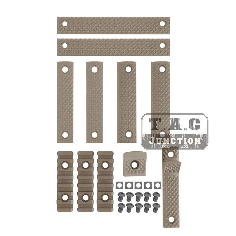 Роскошный рельсовая планка крышка комплект защита для рук с рельсовый профиль 8-Rib Handstop для KAC URX III 3,1 текстурированная