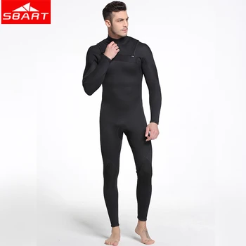 

SBART 3mm Neoprene Wetsuits Underwater Hunting Keep Warm Windsurf Swimsuit One-piece Surfing Spearfishing Scuba Diving Suits