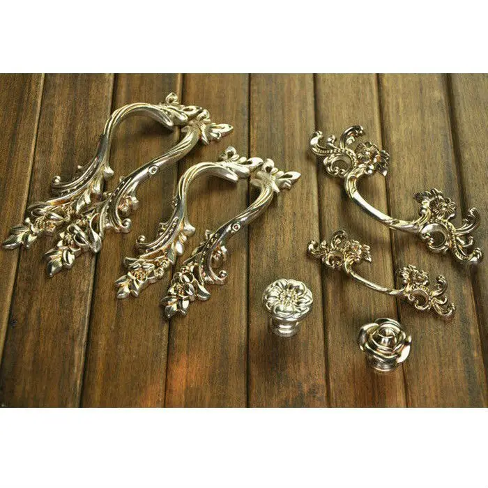 

2pcs 96mm Antique Vintage European Style Cabinet Knobs Dresser Drawer Pulls Furniture Handle A1040