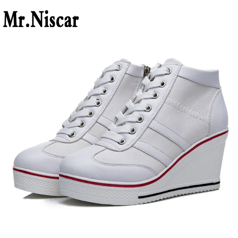 US $29.29 Wedges Shoes For Women Super High Heels Red Ladies Platform Sneakers Women 2020 Fashion Canvas Shoes Boots Klapki Na Platformie