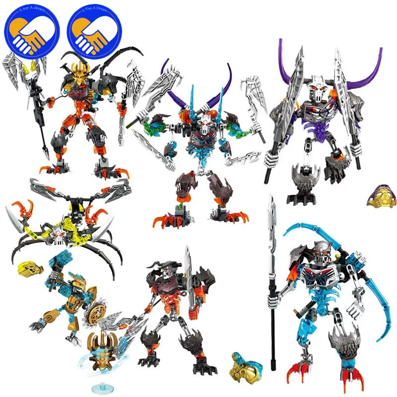 

New BionicleMask of Light XSZ 710 Series Children's Skulls Warrior Bionicle Building Block Toys Compatible With 70791