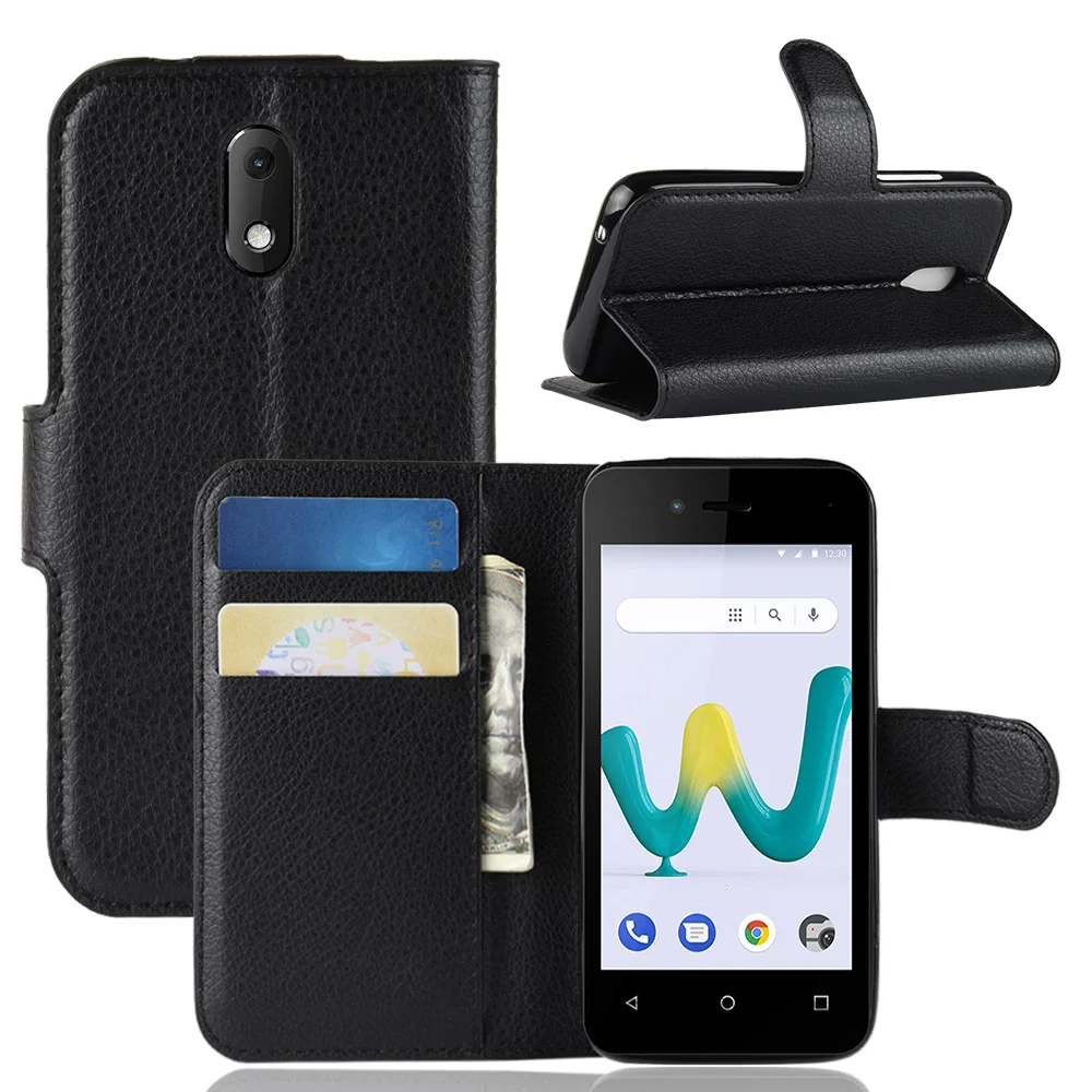 

Fashion Wallet PU Leather Case Cover For Wiko Sunny 3 Mini Flip Protective Phone Back Shell With Card Holders