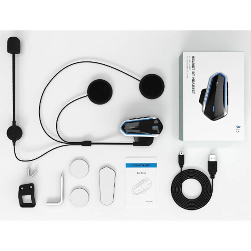 Беспроводные Bluetooth наушники гарнитура для езды на мотоцикле шлеме громкая связь