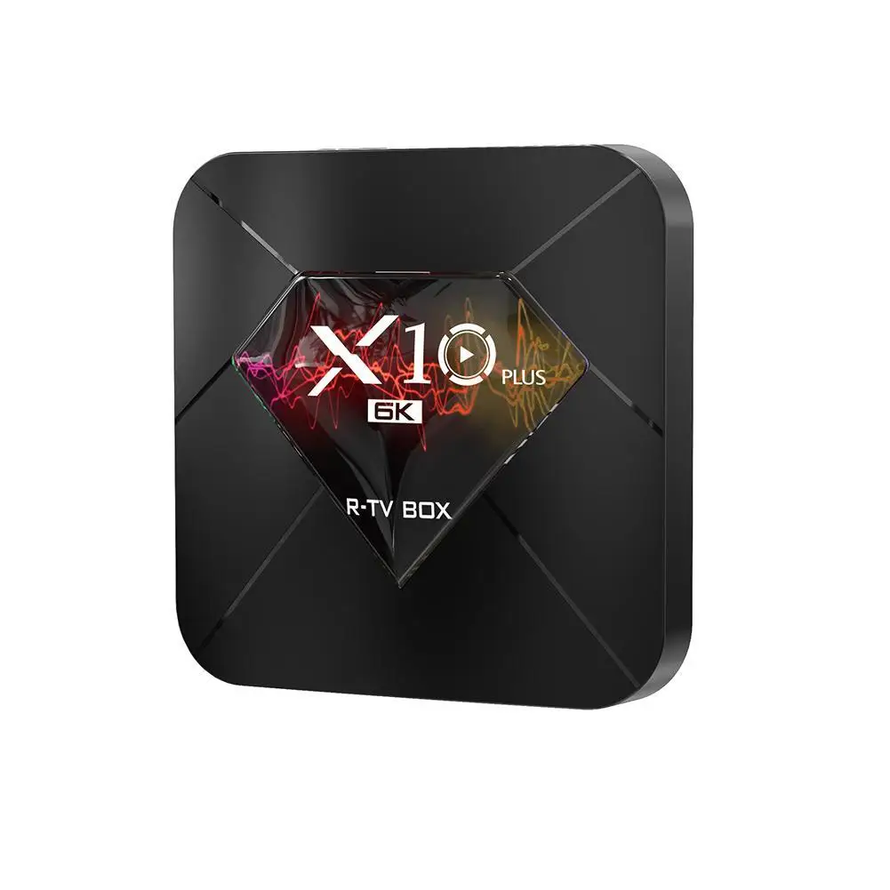 Декодер каналов кабельного телевидения Android 9,0 smart box Allwinner H6 2,4G, Wi-Fi, 4 Гб Оперативная память+ 32/64GB Встроенная память коробка USB 3,0 6K H.265 smart media